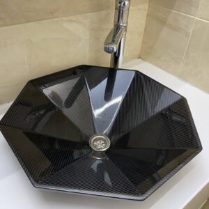 Bathroom sink carbon fiber 60x40
